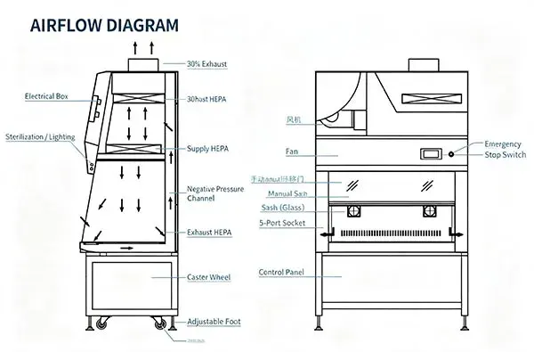 Biological Safety Cabinet Airflow Diagram
