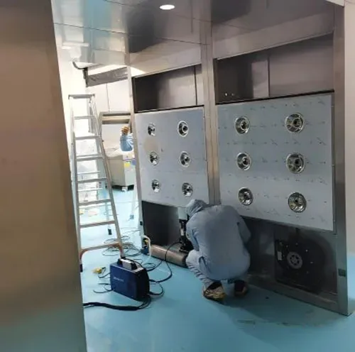 Cleanroom Air Shower Acceptance: Operation vs. Installation